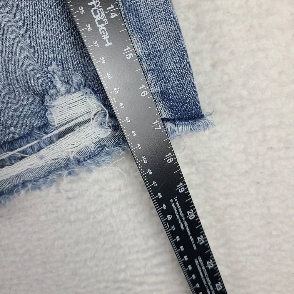 Judy Blue Jean Shorts Womens 3XL Distress Fray 5